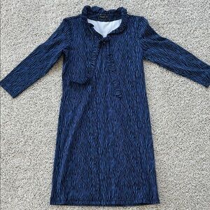 J. McLaughlin Zebra Print Catalina Cloth with ruffled v-neck